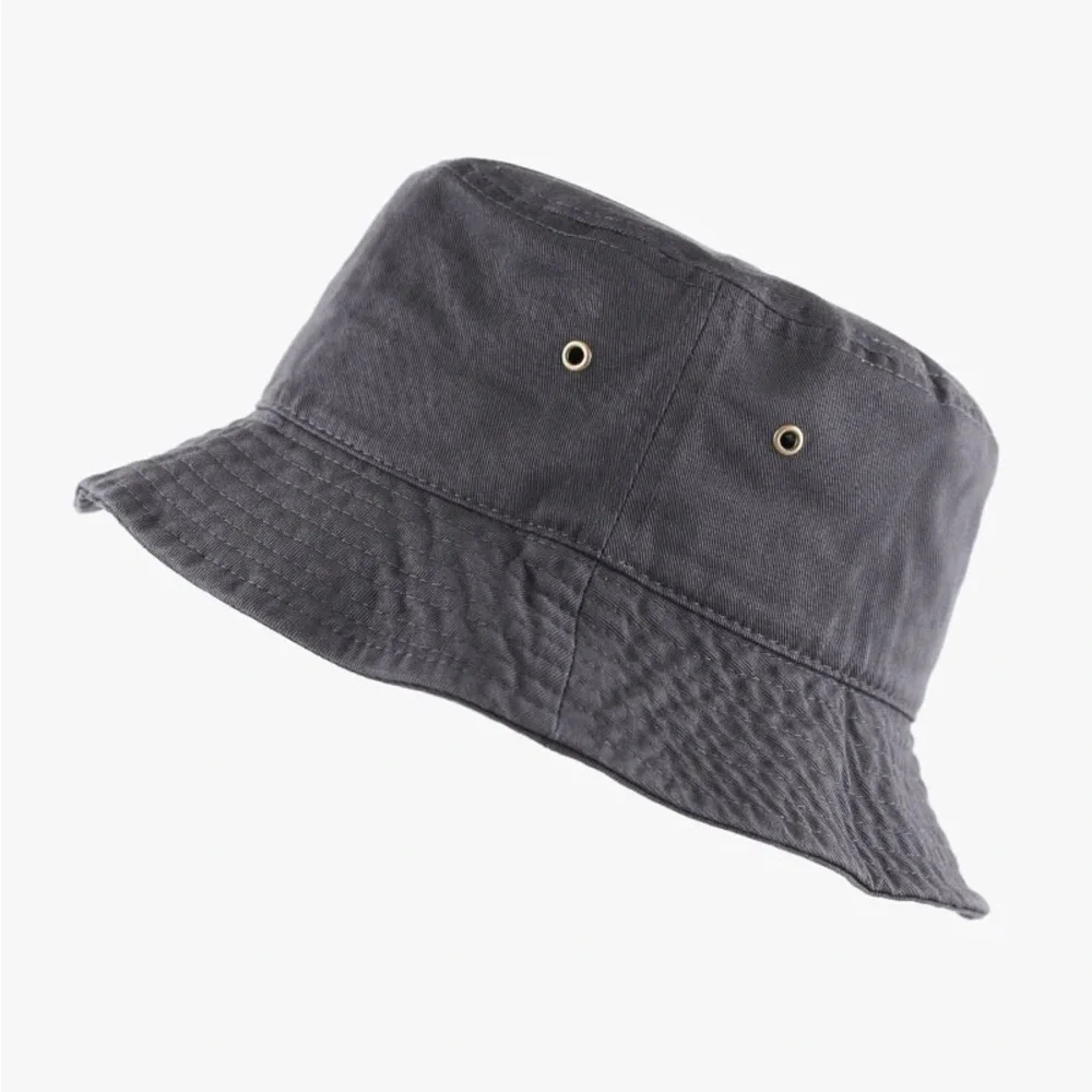 NWT The Hat Depot Classic Cotton Black Bucket Hat S/M - Picture 3 of 9